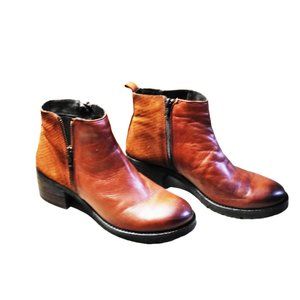 Zigi New York brown leather ankle boots Size 40